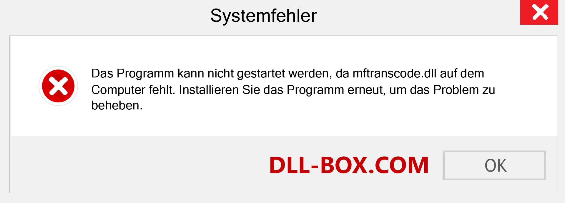 mftranscode.dll-Datei fehlt?. Download für Windows 7, 8, 10 - Fix mftranscode dll Missing Error unter Windows, Fotos, Bildern